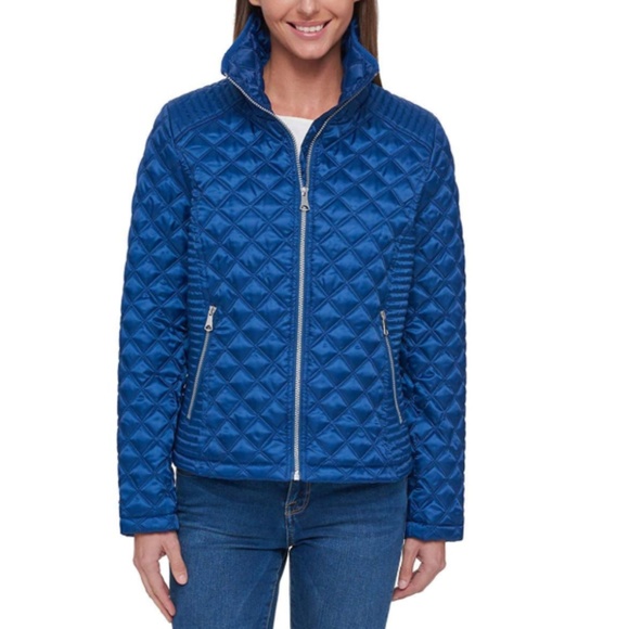 Marc New York Ladies' Quilted Jacket S Blue NEW NWOT - Picture 1 of 3